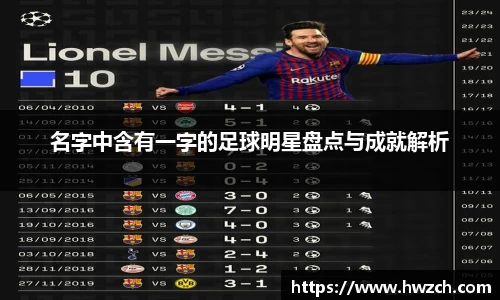 名字中含有一字的足球明星盘点与成就解析